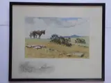 Snaffles' a photolithographic colour print, 'The Informers' with monochrome remarque lower left by Charles Johnson Payne, print, sold Jun 2021