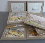 Of various Welsh views by Fourteen small framed prints, print (other), sold Jun 2021