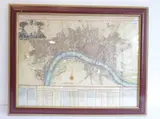 MAP IS 19TH CENTURY FACSIMILIE  A  hand-coloured map engraving by S. Parker, 'A New Map by Please Note, engraving, sold Jun 2021