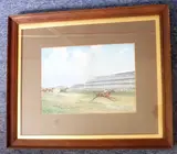 Early 20th century parcel gilt and oak framed and glazed by John Beer, watercolour, sold May 2021