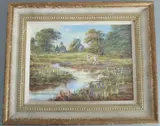 Untitled by Allan Morgan, oil, offered Apr 2021
