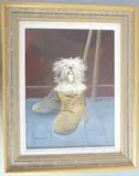 Ready for Walkies!'; signed 'Caesar' and dated 2013 lower left; sold with 2014 R.H by Caesar Smith, 2013, oil on canvas, offered Apr 2021