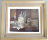 Untitled by Gyula Boros, oil on board, sold Apr 2021