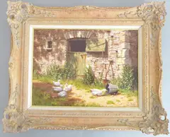 What's in Here?'; signed E Hersey lower right, sold with 1996 S by Edward Hersey, oil on canvas, sold Apr 2021