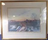 Roxton, Bedfordshire by Gilbert Baird Fraser, watercolour, sold Mar 2021