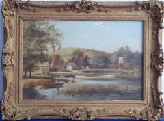 Untitled by William Raymond Dommersen, oil on canvas, sold Oct 2020