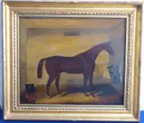 Favonius' (Winner of the Epsom Derby in 1871, owned and bred by Baron Mayer Amschel de Rothschild) by Samuel Spode, oil on canvas, offered Oct 2020