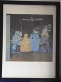 an ebonised box-framed and glazed limited edition (127/150), colour lithograph, Foundation Maeght, France by Louis Cane, 1983, lithograph, offered Oct 2020