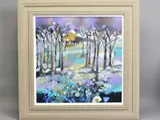 SPRING SONG' a colourful woodland scene by Emma S.Davis R.S.W., mixed media on board, sold Jul 2020
