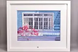 San francisco window by James Bartholomew R.S.M.A., pastel, sold Jul 2020