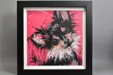 BECAUSE I'M WORTH IT' a limited edition print on board of a Terrier dog 36/195 by Samantha Ellis, print on board, sold Jul 2020