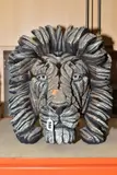 BY MATT BUCKLEY in marble and resin of Lion Bust, height 43cm x width 41cm x depth 28cm by Edge Sculpture, sculpture, sold Jul 2020