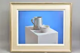 Still life i by Juan Higueras, oil on canvas, sold Jul 2020