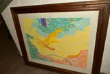 an abstract composition, untitled, initialled and dated (19)97 bottom right by Vanda Harvey, gouache, offered Jul 2020