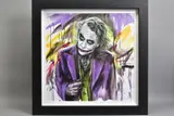 ACE OF KNAVES' a limited edition print of Heath Ledger playing the joker 104/195 by Jen Allen, print, sold Jul 2020