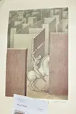 a limited edition print of a figure on a horse 147/300, by Josep Maria Subirachs, print, sold Jul 2020