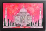PINK TAJ' a colourful study of The Taj Mahal by Katharine Dove, oil on canvas, sold Jul 2020