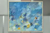 Sea study by Clement McAleer, 1992, oil on canvas, sold Jul 2020