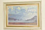 On mawddach estuary by John Neale, oil on board, sold Jul 2020
