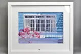 San francisco window by James Bartholomew R.S.M.A., pastel, offered Jul 2020