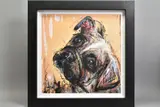ALL EARS' a limited edition print 38/295, a portrait of a small dog by Samantha Ellis, print, sold Jul 2020