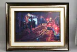 Bus stop, hyde park corner by Rolf Harris, print, sold Jul 2020