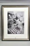 LA BARBERIA DE ANTONIO' an artist proof print 10/20, a monochrome barber shop interior by Christian Hook, print, sold Jul 2020