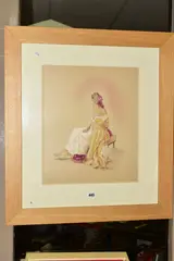 AS TIME GOES BY' a limited edition print of a female figure wearing historical dress 281/395 by Kay Boyce, print, sold Jul 2020