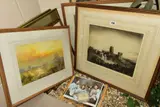 comprising Ferdinand E.H. Caulkin 'The Road Across The Common' signed by Paintings And Prints, watercolour, sold Jul 2020