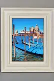 Venice gondolas i by Jeremy Sanders, oil on board, sold Jun 2020