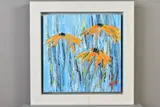 Group of flowers v by Carl Scanes, oil on canvas, sold Jun 2020