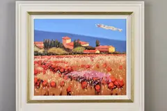 Vista dell estate iv by Bruno Tinucci, oil on canvas, sold Jun 2020