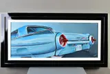 Turquoise thunderbird by Roz Wilson, oil on canvas, sold Jun 2020