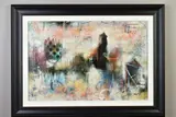 Urban concept ii by John and Elli Milan, mixed media on board, sold Jun 2020