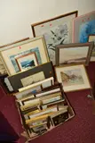to include William Palmer Robinson etching 'Ely from the Meadows', signed by Pictures And Prints Etc, etching, sold Jun 2020