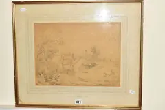 Sutton coldfield by Henry Harris Lines, pencil on paper, offered Jun 2020