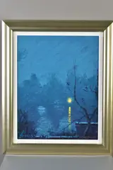 Downriver by Rolf Harris, print, sold Jun 2020