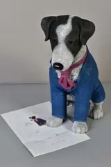 Suited and booted by Doug Hyde, sculpture, sold Jun 2020