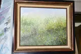 a field of wild flowers, signed bottom right, acrylic on canvas, by Jean-claude Cubaynes, acrylic on canvas, sold Jun 2020