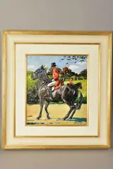 The windsor horse show by Sherree Valentine Daines, oil on board, sold Jun 2020