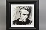 'James Dean', a Limited Edition print of the iconic movie star, 15/195, by Jen Allen, print, sold Jun 2020