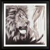 'Lion King', a Limited Edition print of a Lion, 22/195, signed bottom by Jen Allen, print, sold Jun 2020