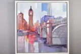 Big ben, london by David Escarabajal, acrylic on canvas, sold May 2020