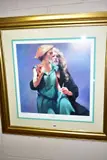 Bella with the painter by Robert Lenkiewicz, print, sold May 2020