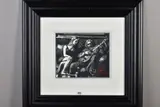 Self portrait with girl and guitar by Fabian Perez, charcoal on paper, sold May 2020