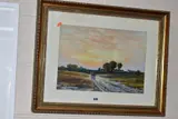 The wayfarers, cannock chase by Henry Valter, watercolor, sold May 2020