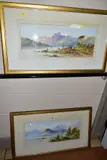 Boats on the water by Edwin Earp, watercolor, sold May 2020