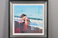 La caleta by Christian Hook, print on board, sold May 2020