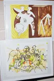 An abstract study of a cow? Limited edition print 62/150 by Vincent Corpet, print, sold May 2020