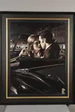 'The City By Night', a study of two lovers in a classic car, oil on by Rob Hefferan, oil on canvas, sold Apr 2020